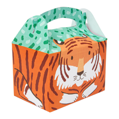 Image BOÎTES MENU ENFANT "TIGRE" 320 G/M2 15,5x10,5x17,5 CM QUADRICHROMIE CARTON (300 UNITÉ) #1