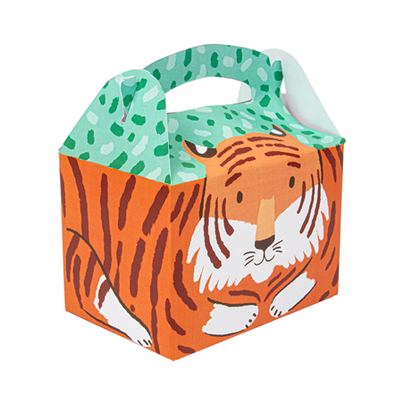 Image BOÎTES MENU ENFANT "TIGRE"  320 G/M2 15,5x10,5x17,5 CM QUADRICHROMIE CARTON (300 UNITÉ) #1