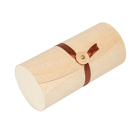 Image PETITES BOÎTES EN FEUILLE DE PEUPLIER  Ø7x16 CM NATUREL BOIS (60 UNITÉ) #1