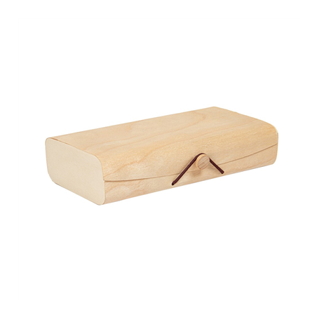 Image PETITES BOÎTES EN FEUILLE DE PEUPLIER  20,5x10,5x4 CM NATUREL BOIS (60 UNITÉ) #1