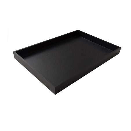 Image PLATEAU  43x29x3,5 CM NOIR BOIS (1 UNITÉ) #1