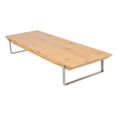 Image PLATEAU AVEC SUPPORT  54x19x8 CM NATUREL BAMBOU (1 UNITÉ) #1