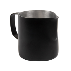 Image POT À LAIT SANS COUVERCLE 350 ML 12x7x9 CM NOIR INOX (1 UNITÉ) #1