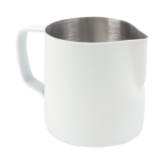 Image POT À LAIT SANS COUVERCLE 350 ML 12x7x9 CM BLANC INOX (1 UNITÉ) #1