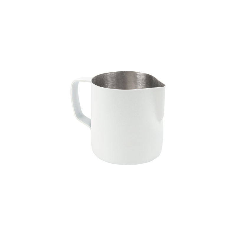 POT À LAIT SANS COUVERCLE 350 ML 12x7x9 CM BLANC INOX (1 UNITÉ)