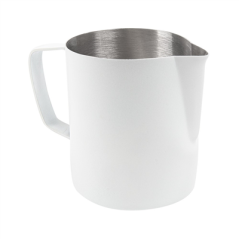 Image POT À LAIT SANS COUVERCLE 600 ML 13x8x11 CM BLANC INOX (1 UNITÉ) #1