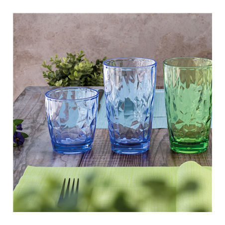 GOBELETS 480 ML Ø 8,5/6,1x14,3 CM BLEU POLYCARBONATE (6 UNITÉ)