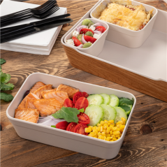 Image BOLS 'ASAMI WARE' 1300 ML 23x14x6 CM IVOIRE MÉLAMINE (8 UNITÉ) #4