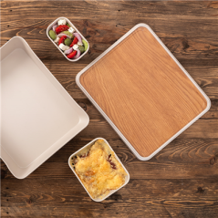 Image COUVERRLE POUR BENTO BOX 263.34 'ASAMI WARE'  30x25x1,7 CM COMPARAISON BOIS MÉLAMINE (6 UNITÉ) #4