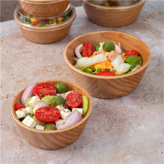 Image BOLS 'ASAMI WARE' 280 ML Ø 12,5x4,6 CM COMPARAISON BOIS MÉLAMINE (6 UNITÉ) #4