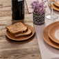 Image ASSIETTES PLATES  Ø 15,3x1,5 CM COMPARAISON BOIS MÉLAMINE (12 UNITÉ) #4