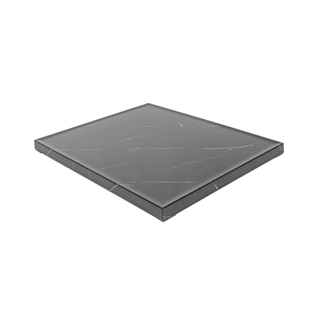 Image PLATEAU POUR BUFFET 'ASAMI WARE'  32,5x26,5x1,7 CM IMITATION MARBRE NOIR MÉLAMINE (1 UNITÉ) #1