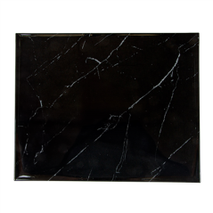 Image PLATEAU POUR BUFFET 'ASAMI WARE'  32,5x26,5x1,7 CM IMITATION MARBRE NOIR MÉLAMINE (1 UNITÉ) #3