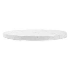 PLATEAU POUR BUFFET 'ASAMI WARE'  Ø 32x1,7 CM IMITATION MARBRE BLANC MÉLAMINE (1 UNITÉ)