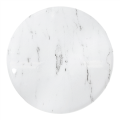 Image PLATEAU POUR BUFFET 'ASAMI WARE'  Ø 32x1,7 CM IMITATION MARBRE BLANC MÉLAMINE (1 UNITÉ) #3