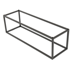 Image PRÉSENTOIR BUFFET POUR PLATEAUX 263.51/263.55 'ASAMI WARE'  53x16,2x16 CM NOIR METAL (1 UNITÉ) #1