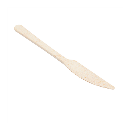 COUTEAUX 'LUXURY'  20 CM IVOIRE FIBRE DE BOIS (10 UNITÉ)