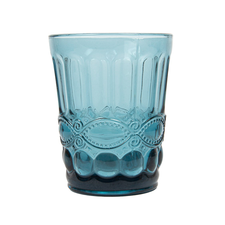 GOBELETS VINTAGE 'WAKI GLASS' 250 ML Ø8x10 CM BLEU VERRE (6 UNITÉ)