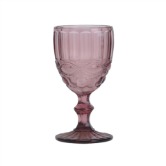 Image VERRES À PIED À VIN VINTAGE 'WAKI GLASS' 260 ML Ø8x15.5 CM LAVANDE VERRE (6 UNITÉ) #1