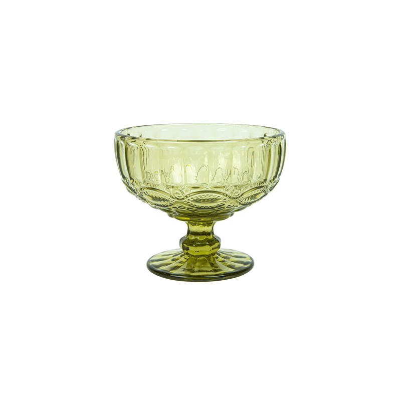 COUPES À DESSERTS VINTAGE 'WAKI GLASS' 380 ML Ø12x10.5 CM VERT VERRE (6 UNITÉ) COUPES À DESSERTS VINTAGE 'WAKI GLASS' 380 ML Ø12x10.5 CM VERT VERRE (6 UNITÉ)