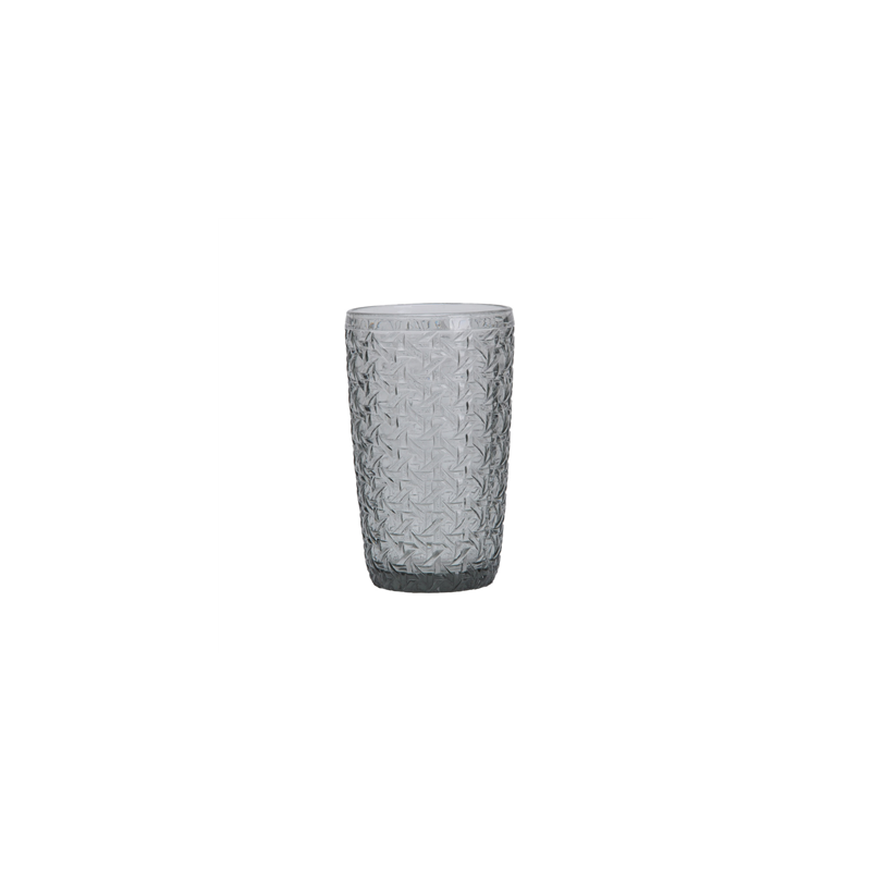 GOBELETS 'WAKI GLASS' 380 ML Ø8x13 CM GRIS VERRE (6 UNITÉ)