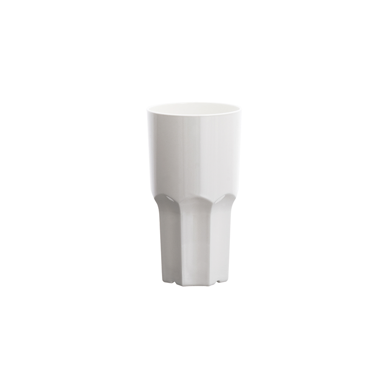 GOBELETS EMPILABLES 460 ML Ø 8,2/6,2x15,1 CM BLANC POLYCARBONATE (12 UNITÉ)