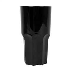 GOBELETS EMPILABLES 460 ML Ø 8,2/6,2x15,1 CM NOIR POLYCARBONATE (12 UNITÉ)