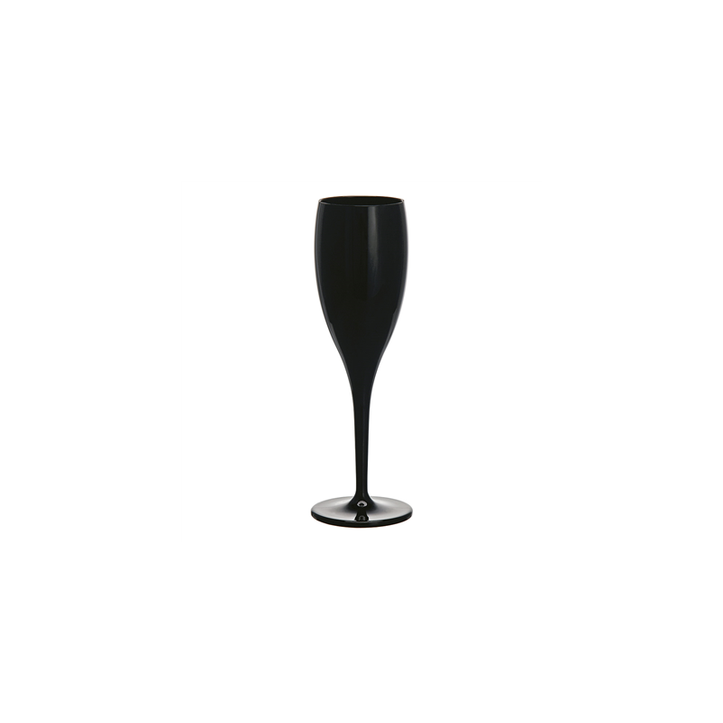FLÛTES CHAMPAGNE 130 ML Ø 5,2/6,2x19,1 CM NOIR POLYCARBONATE (12 UNITÉ) FLÛTES CHAMPAGNE 130 ML Ø 5,2/6,2x19,1 CM NOIR POLYCARBONATE (12 UNITÉ)