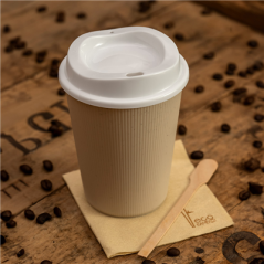 VERRES RÉUTILISABLES POUR BOISSONS CHAUDES 430 ML Ø 8,9x11,3 CM NATUREL PP (165 UNITÉ)