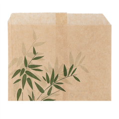 Image SACHET POUR FRITURES 'FEEL GREEN' 32 G/M2 12x9 CM NATUREL PARCH.INGRAISSABLE (1000 UNITÉ) #1