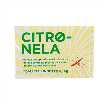 Image LINGETTES CITRONNELLE  50 G/M2 6,8x10 CM BLANC CELLULOSE (300 UNITÉ) #1