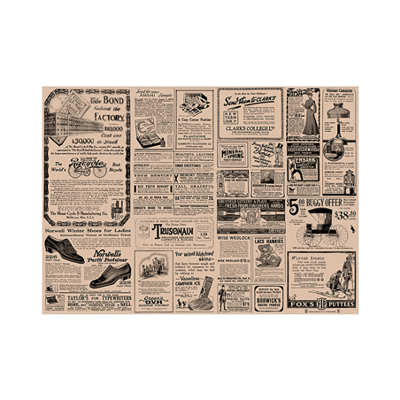 Image SETS DE TABLE XL - RECYCLÉS 'TIMES' 80 G/M2 35x50 CM NATUREL PAPIER (1000 UNITÉ) #1