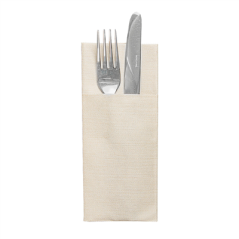 Image SERVIETTES "CANGURITO" 'LIKE LINEN' 70 G/M2 33x40 CM SABLE SPUNLACE (700 UNITÉ) #1