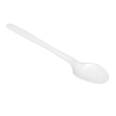 Image LONGUES CUILLÈRES EN SACHET  21 CM BLANC CPLA (500 UNITÉ) #3