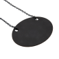 Image ARDOISE AVEC CHAÎNE  Ø 10.3x7.9 CM NOIR PIZARRA+METAL (1 UNITÉ) #3
