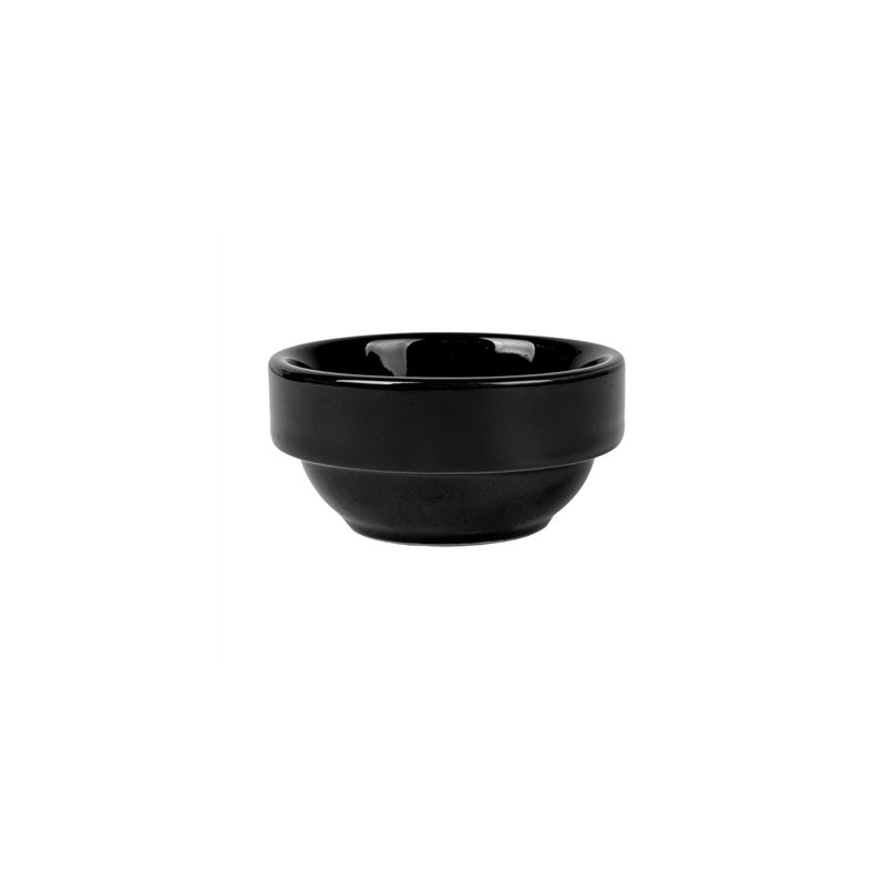 BOLS SALADIERS 70 ML Ø 6,4x2,8 CM NOIR PORCELAINE (12 UNITÉ)