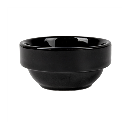 Image BOLS SALADIERS 70 ML Ø 6,4x2,8 CM NOIR PORCELAINE (12 UNITÉ) #1