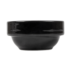 BOLS SALADIERS 70 ML Ø 6,4x2,8 CM NOIR PORCELAINE (12 UNITÉ)