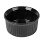 Image RAMEQUINS 120 ML Ø 7,8x3,7 CM NOIR PORCELAINE (12 UNITÉ) #1