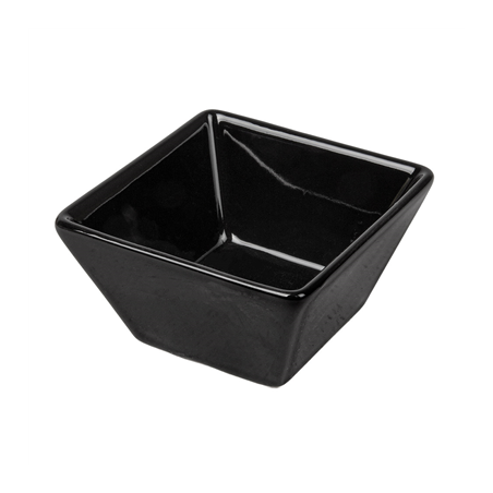 Image RAMEQUINS 'AKALA' 60 ML 6,4x6,4x3,5 CM NOIR PORCELAINE (12 UNITÉ) #1