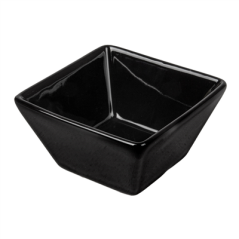 Image RAMEQUINS 'AKALA' 90 ML 7,3x7,3x4,1 CM NOIR PORCELAINE (12 UNITÉ) #1