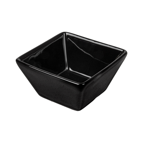 Image RAMEQUINS 'AKALA' 90 ML 7,3x7,3x4,1 CM NOIR PORCELAINE (12 UNITÉ) #1