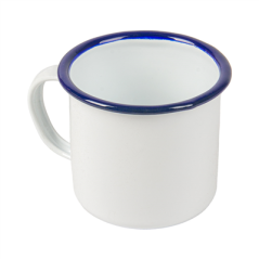 Image TASSES 'ENAMELWARE' 250 ML Ø 7x7 CM BLANC ACIER ÉMAILLÉ (6 UNITÉ) #1