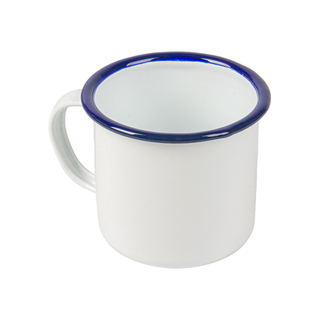 Image TASSES 'ENAMELWARE' 250 ML Ø 7x7 CM BLANC ACIER ÉMAILLÉ (6 UNITÉ) #1