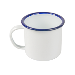 TASSES 'ENAMELWARE' 250 ML Ø 7x7 CM BLANC ACIER ÉMAILLÉ (6 UNITÉ)