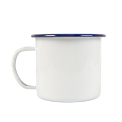 Image TASSES 'ENAMELWARE' 500 ML Ø 9x9 CM BLANC ACIER ÉMAILLÉ (6 UNITÉ) #3