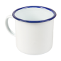 Image TASSES 'ENAMELWARE' 700 ML Ø 10x10 CM BLANC ACIER ÉMAILLÉ (6 UNITÉ) #1