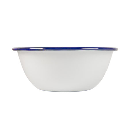 BOLS 'ENAMELWARE' 1000 ML Ø 18,5x7,5 CM BLANC ACIER ÉMAILLÉ (6 UNITÉ)