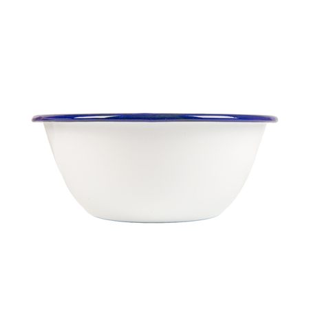 BOLS 'ENAMELWARE' 1500 ML Ø 20,5x8,5 CM BLANC ACIER ÉMAILLÉ (6 UNITÉ)