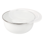 Image BOLS AVEC COUVERCLE 'ENAMELWARE' 700 ML Ø 14x6,1 CM BLANC ACIER ÉMAILLÉ (6 UNITÉ) #2